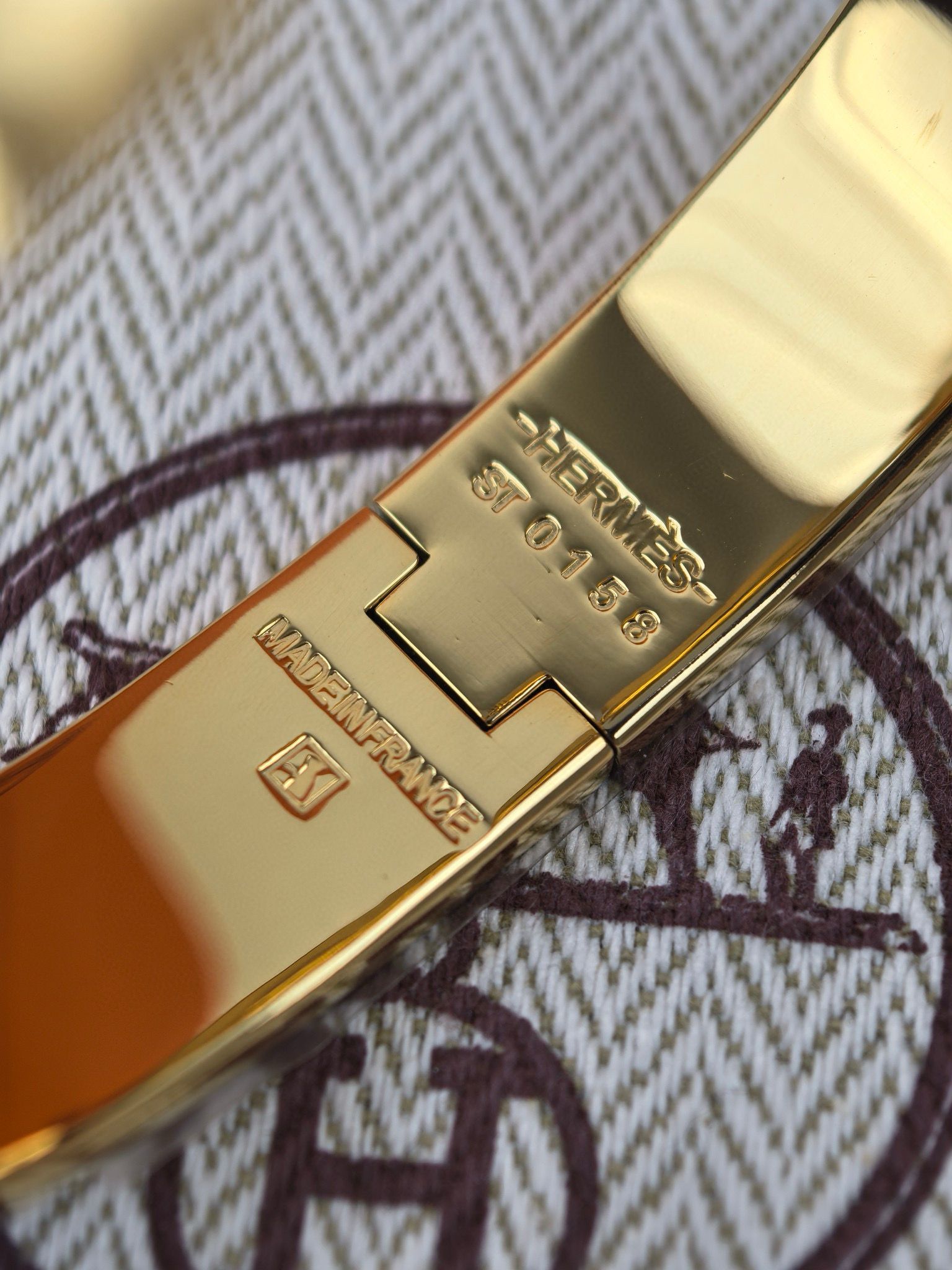 Hermes Blue Enamel Clic H Bracelet - Image 10