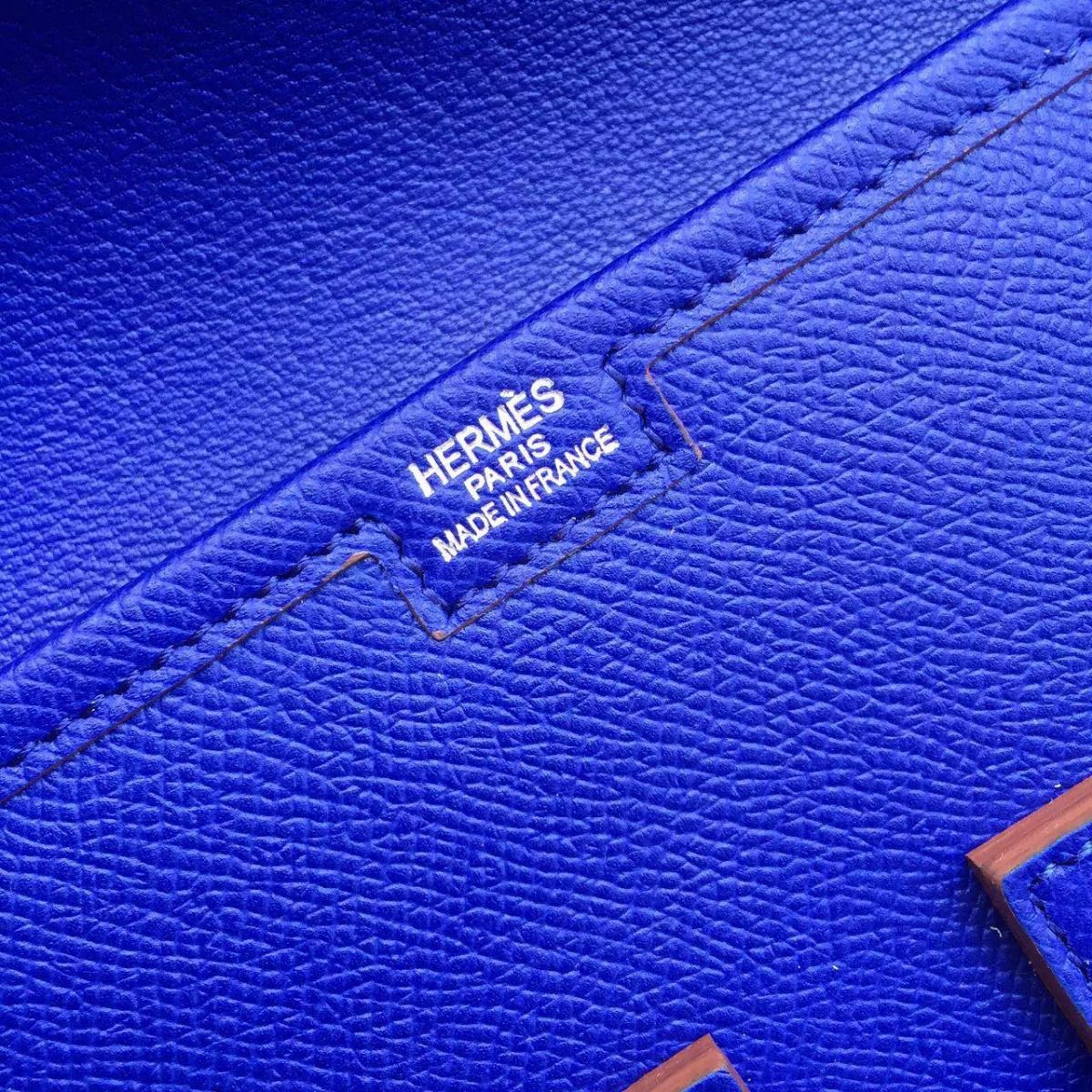 Hermes Jige Elan 29 Clutch Bag In Blue Electric Epsom Calfskin - Image 5