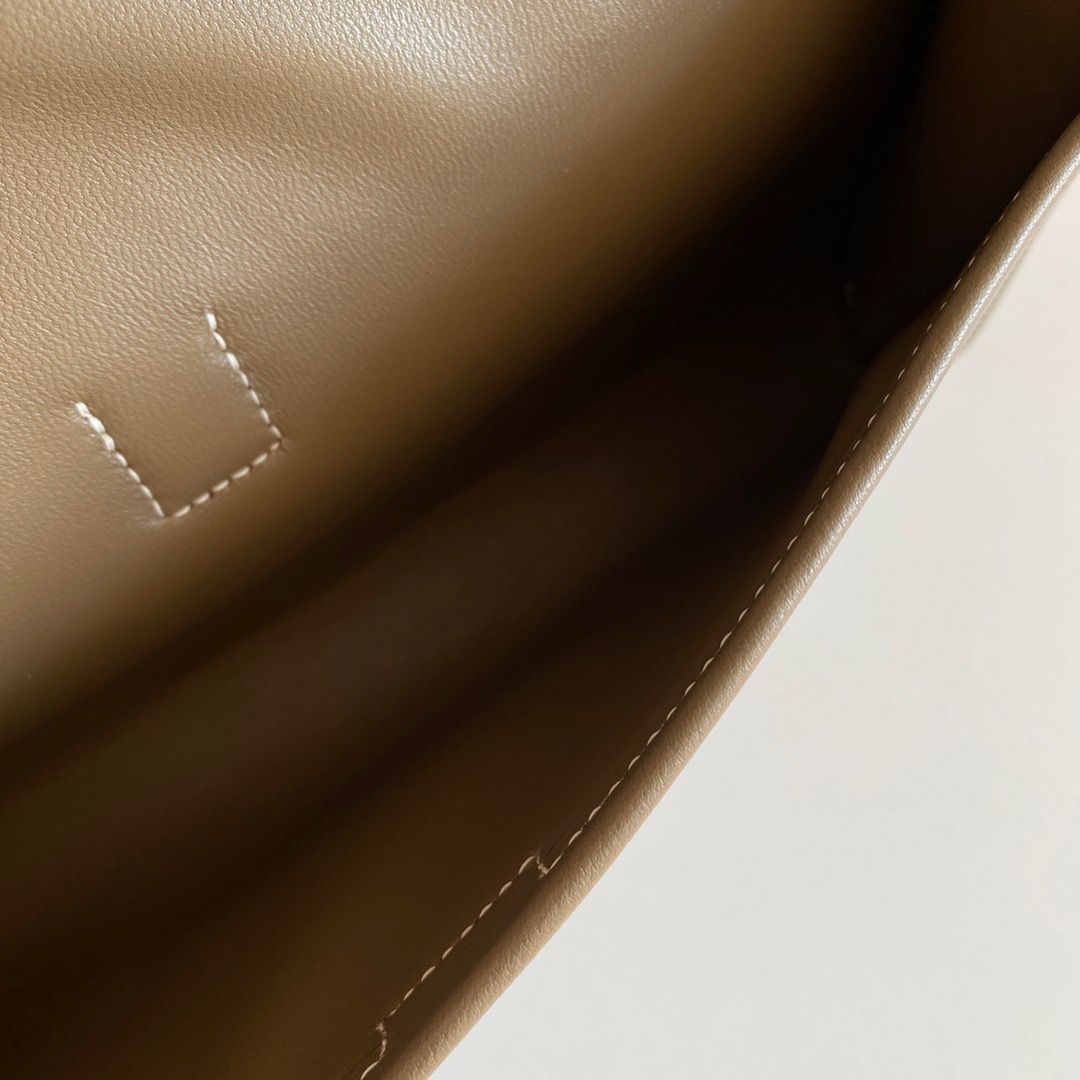 Hermes Jige Elan 29 Clutch Bag In Taupe Swift Calfskin - Image 9