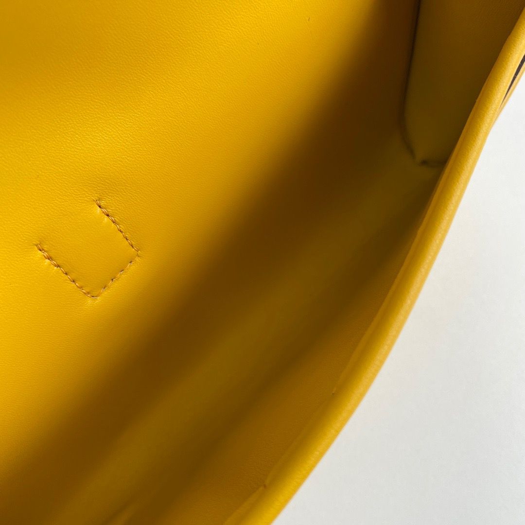 Hermes Jige Elan 29 Clutch Bag In Yellow Swift Calfskin - Image 8