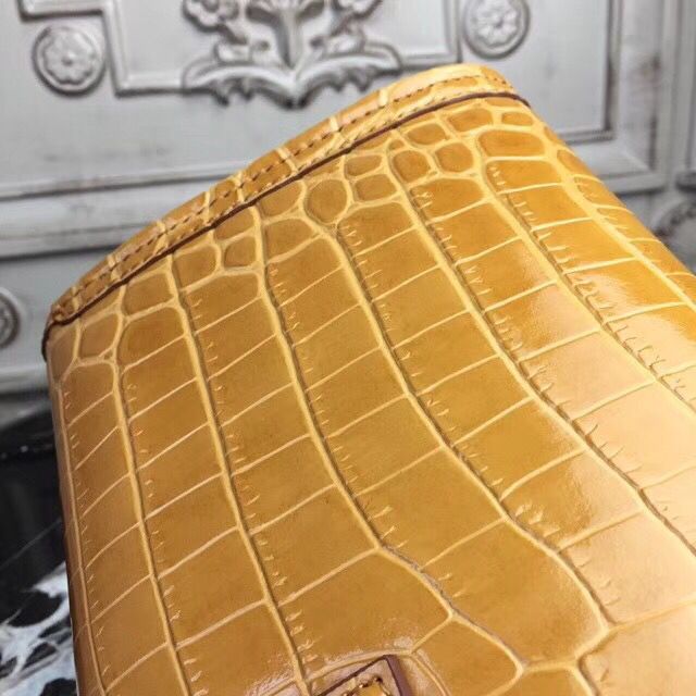 Hermes Jige Elan 29 Clutch In Camarel Crocodile Leather - Image 6