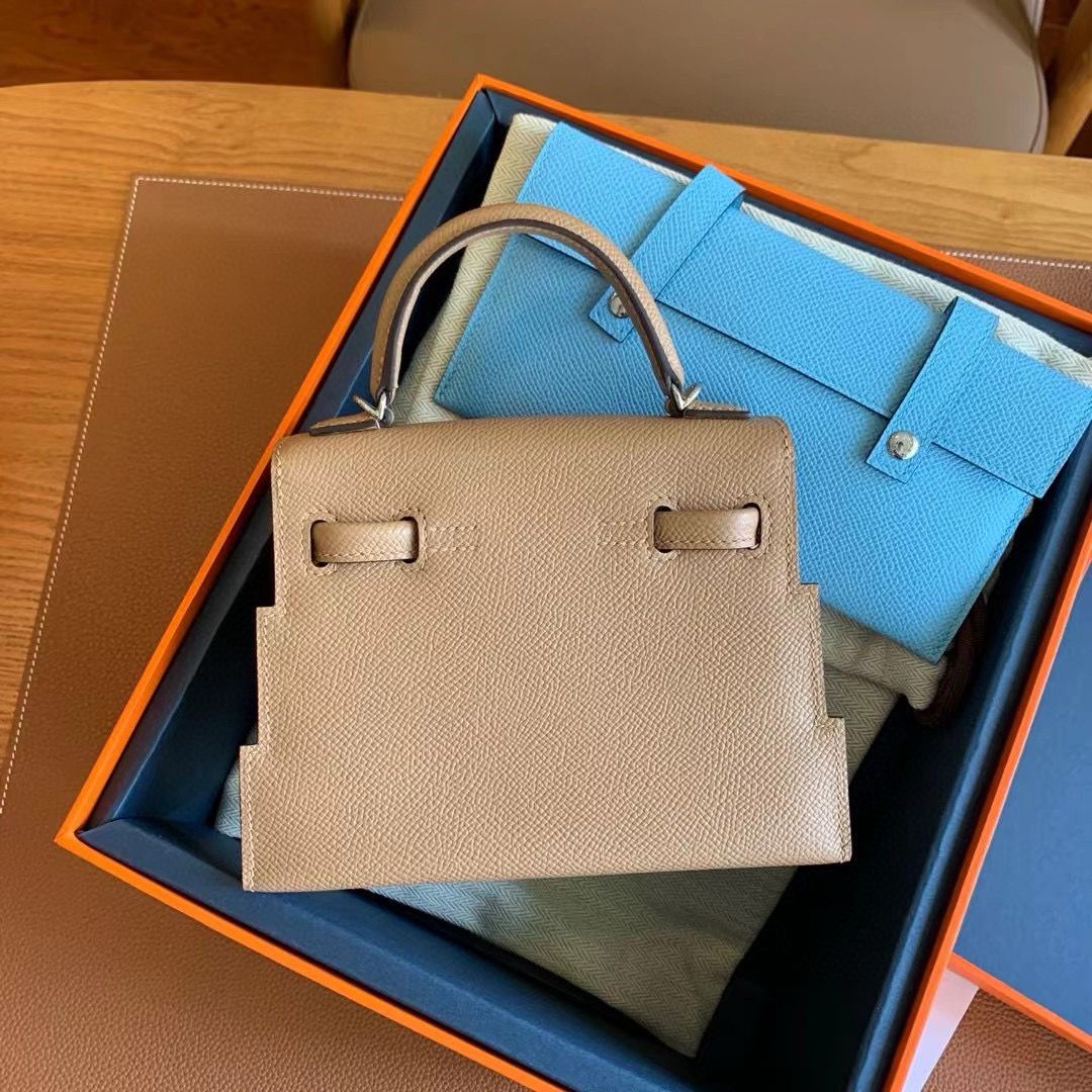 Hermes Kelly Doll Picto Bag in Chai Epsom Calfskin - Image 3