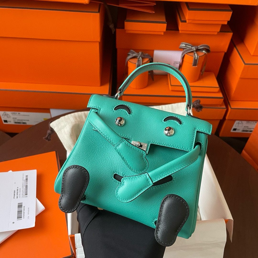 Hermes Kelly Doll Quelle Idole Bag in Vert Verone Swift Calfskin - Image 4