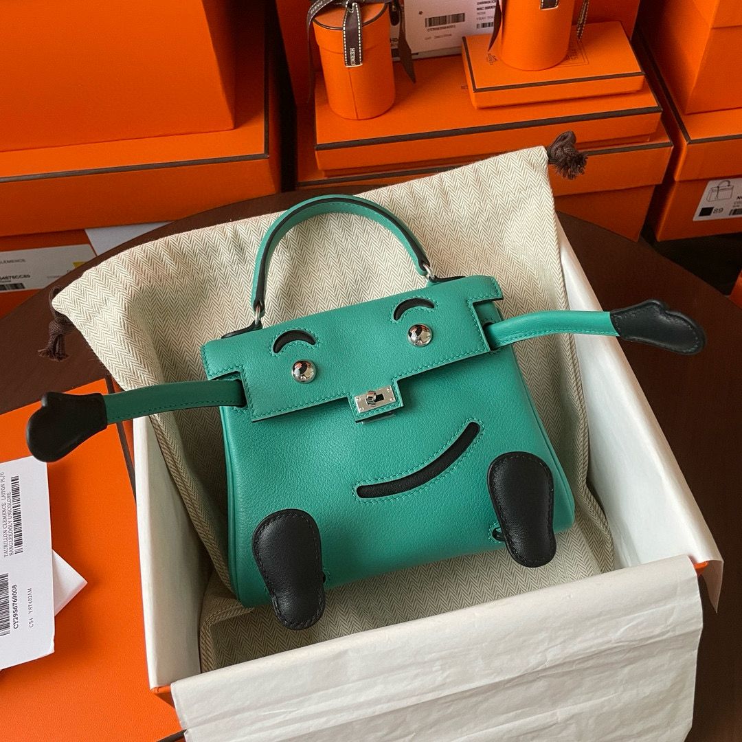 Hermes Kelly Doll Quelle Idole Bag in Vert Verone Swift Calfskin - Image 8