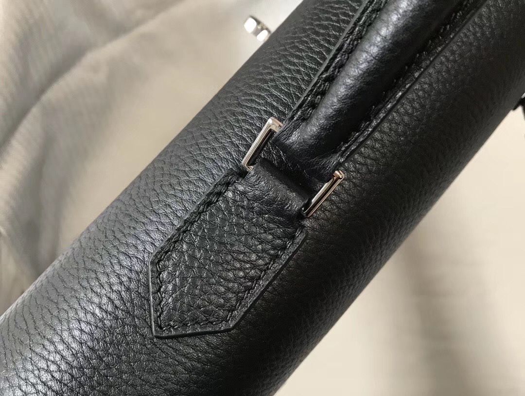 Hermes Kelly Depeche 34 Briefcase In Black Calfskin - Image 6