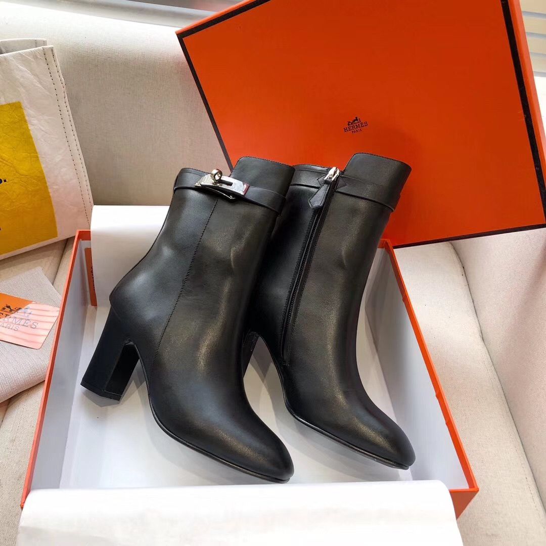 Hermes Black Joueuse Ankle Boots - Image 3