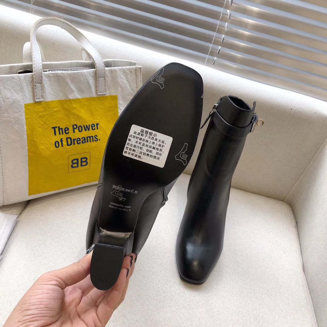 Hermes Black Joueuse Ankle Boots - Image 9