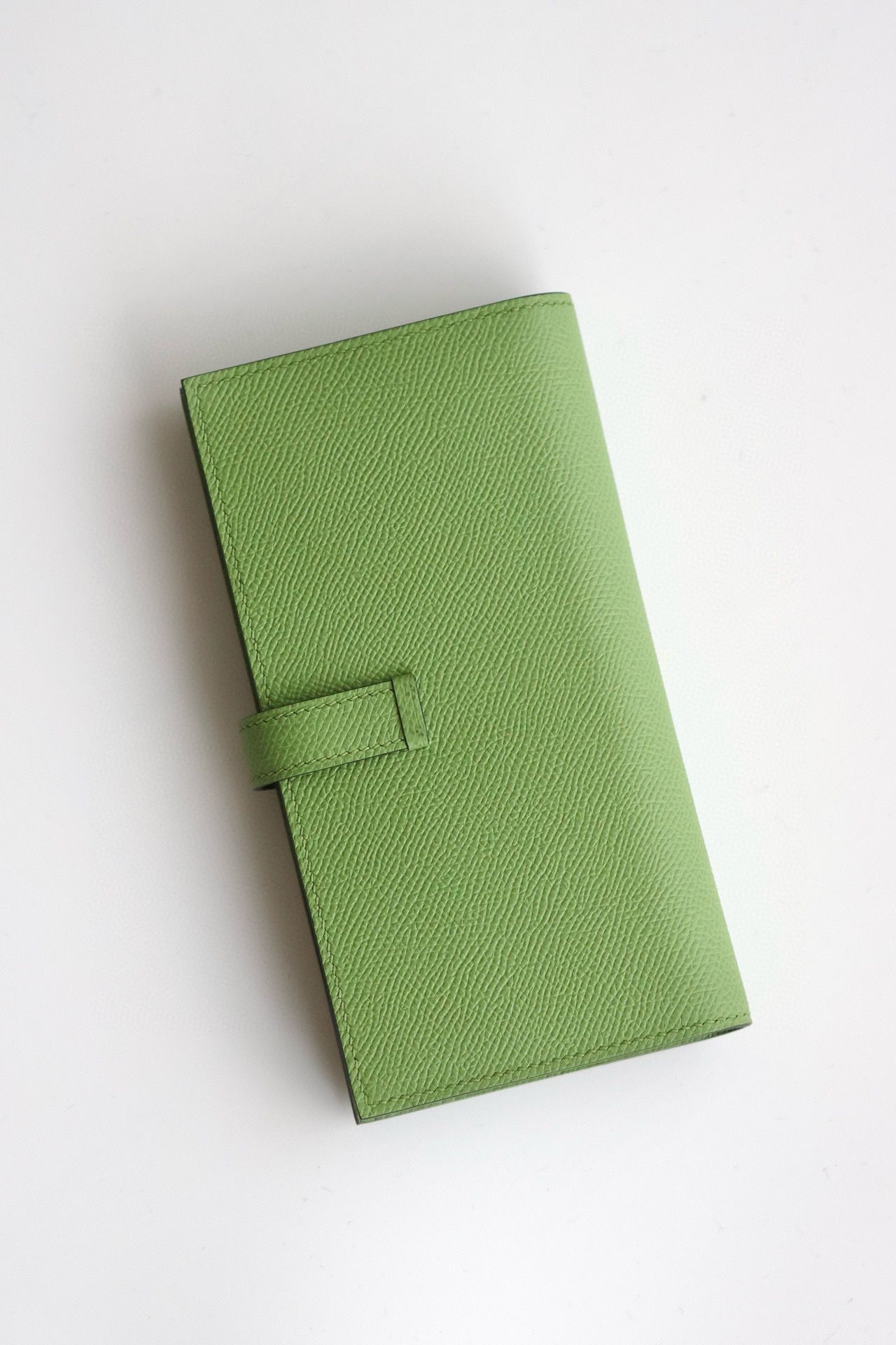 Hermes Bearn Long Handmade Wallet in Vert Criquet Epsom Calfskin - Image 10