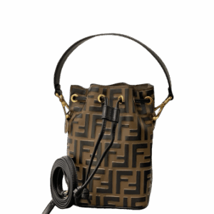Fendi Bicolor FF Mon Tresor Mini Bucket Bag