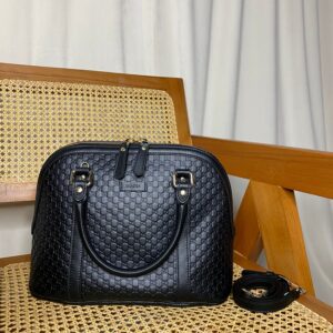 Gucci Black GG Dome Medium Tote Bag