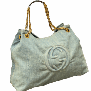 Gucci Blue Denim Soho Shoulder Bag
