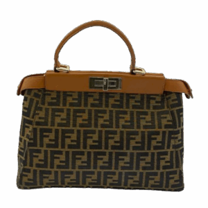 Fendi Tobacco FF Peekaboo Medium Bag