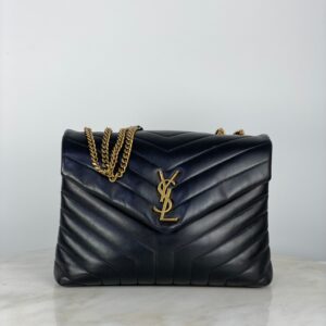 YSL Black Loulou Medium Bag