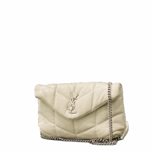 YSL Greyish Toy Puffer Bag