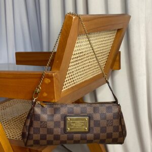Louis Vuitton Damier Ebene Eva Clutch Bag
