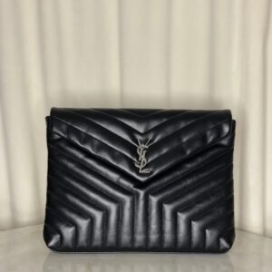 YSL Black Large Pouch