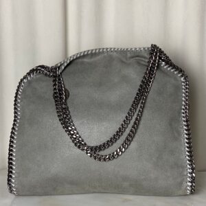 Stella Mccartney Grey Falabella Shoulder Bag W/ 2 Chain