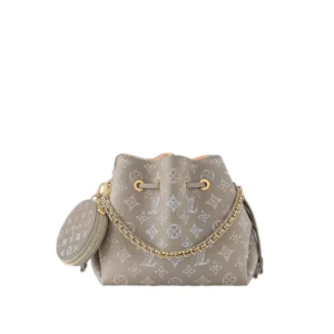 Bella Bucket Bag Gray Mahina Calfskin - Repbags.is