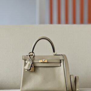 Kelly 25 Swift Beige Marfa (8Q) Gold Hardware