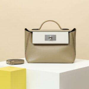 2424 Mini 21 Evercolor And Swift Beige Marfa (8Q) And Gris Pale(M4)Palladium Hardware