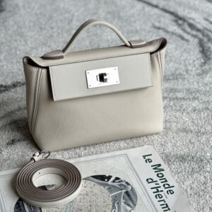 2424 Mini 21 Evercolor And Swift Craie (10) Palladium Hardware